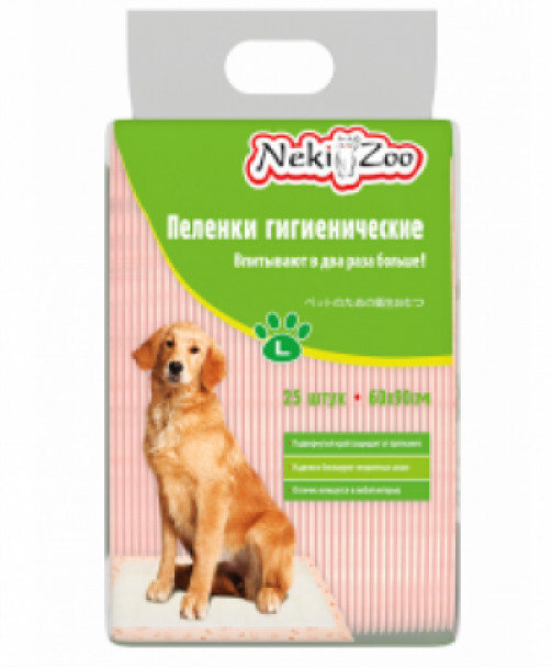 Гигиенические пеленки для собак 60*90 см Neki Zoo 25 штук