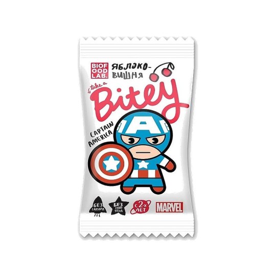 Батончик детский Bitey яблоко вишня 25 г