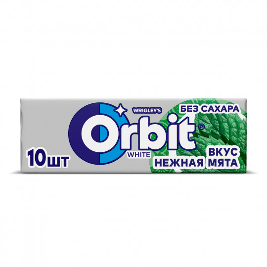 Orbit® "White Нежная мята" XXL, жевательная резинка без сахара, 20.4г