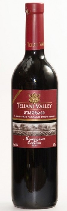 Вино Teliani Valley Мукузани красное сухое 13% 0,75 л. (Грузия)
