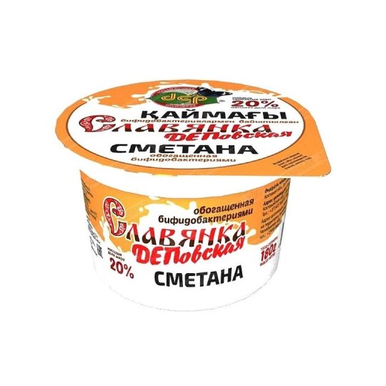 Сметана "ДЕП" Славянская 20% 180г