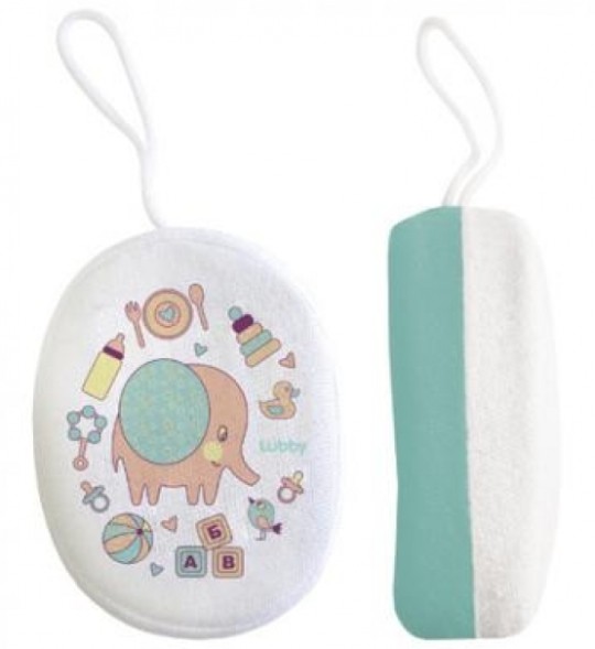  Мочалка Lubby (поролон. хлопок) "С махрой", 5525 / Yelowcare Ltd