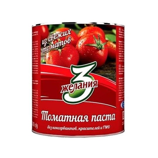 Паста томатная 3 желания, 800 гр.