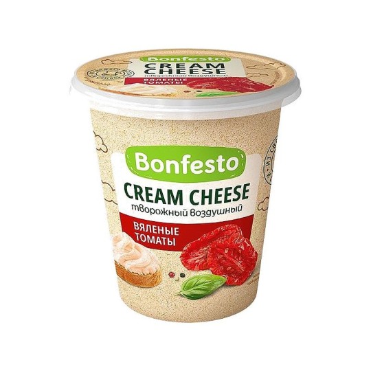 СЫР BONFESTO КРЕМЧИЗ ТВОРОЖ ВОЗДУШНЫЙ ВЯЛЕНЫЕ ТОМАТЫ 125ГР