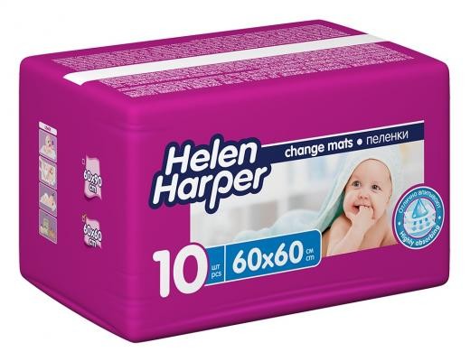 Пеленки впитывающие HELEN HARPER BABY 60*60 см 10 шт