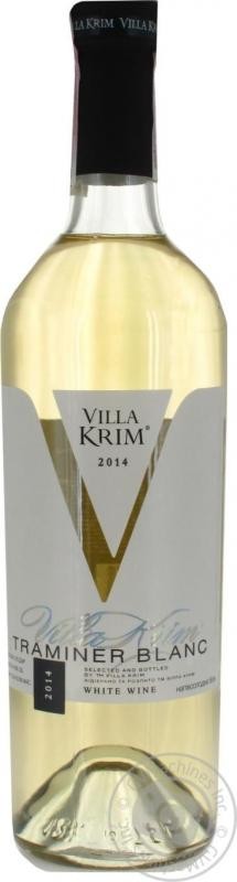Вино Villa Krim Muscat Traminer бел.п/сл., 9-13% 0,75/6