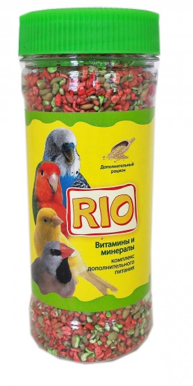 Витамины и минералы для дополнительного рациона Rio Для всех видов птиц 220г