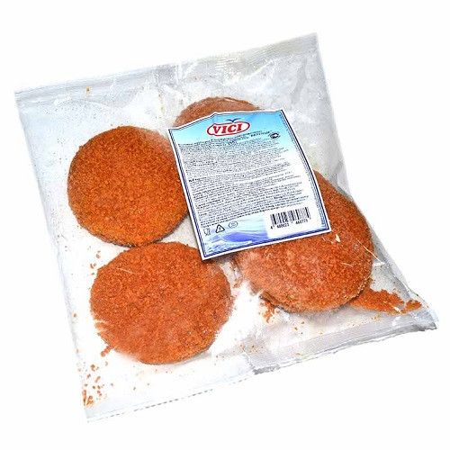 Бургеры рыбные VICI вкусные в панировке замороженные 375 г