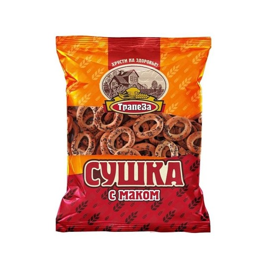 Сушки "Трапеза" с маком,   350 гр