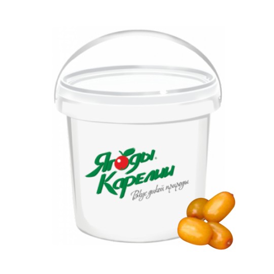 100% пюре из облепихи замороженное Ягоды Карелии п/п ведро 1 кг