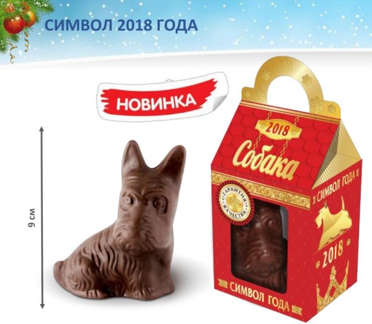 СОБАКА символ года подар. шар с конф. и сюрпр.