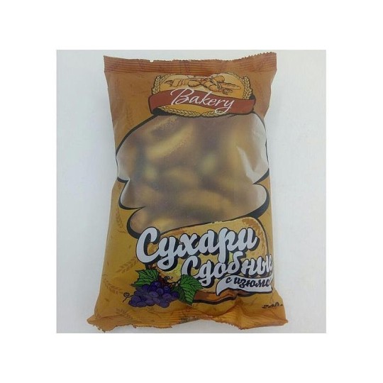 Сухари Fine Bakery сдобные с изюмом 200г