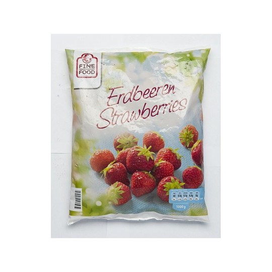 Клубника свежезамороженная Fine food 1КГ 
