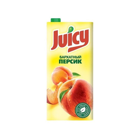 Juicy нектар Персик 1,950 л.