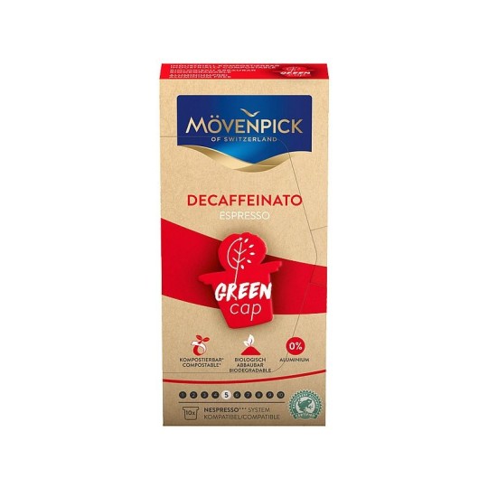 КОФЕ MOVENPICK DECAFFEINATO GREEN CAP ДЛЯ NESPRESSO 10ШТ