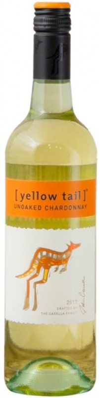 Вино белое Yellow Tail Unoaked Chardonnay полусухое 0,75 л (Австралия)