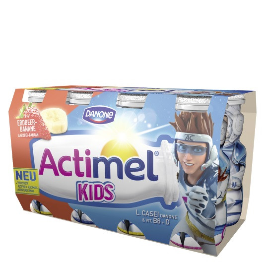 D.ACTIMEL НАПИТОК ЯГОДНО- КЛУБНИЧНЫЙ 8X100ГР