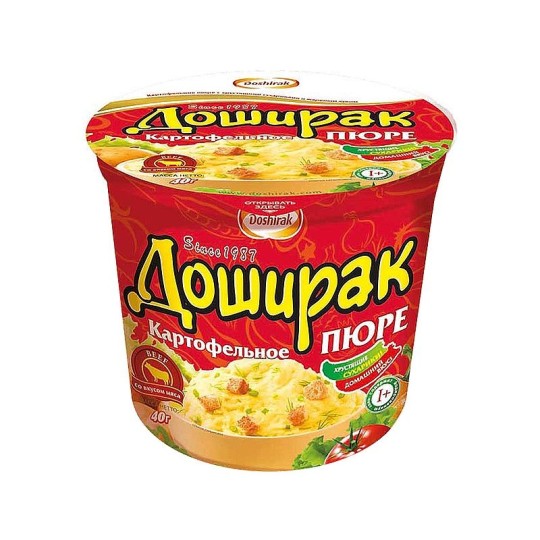 Картофельное пюре Доширак вкус мяса 40