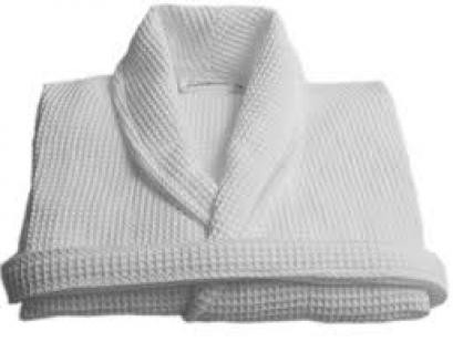 Халат вафельный, крупная клетка