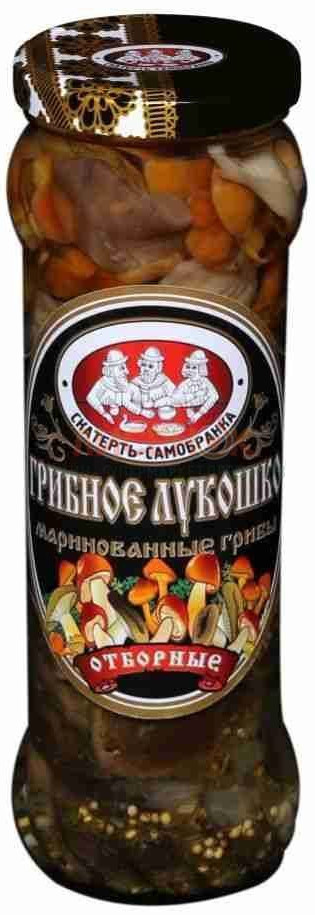 Грибы маринованные Скатерть-Самобранка грибное лукошко 370 мл