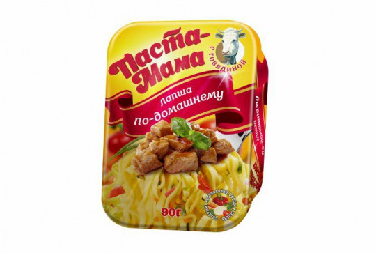 "ПАСТА МАМА" лапша быстрого приготовления говядина 90 гр контейнер