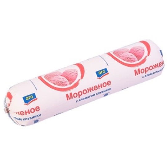 Мороженое ARO клубничное труба 1 кг