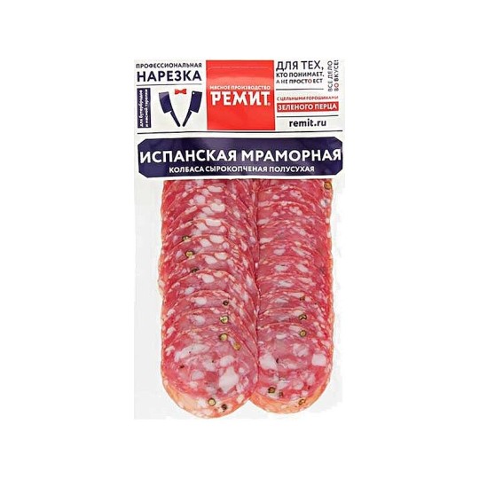 НАРЕЗКА РЕМИТ КОЛБАСА ИСПАНСКАЯ МРАМОРНАЯ С/К В/У 70ГР