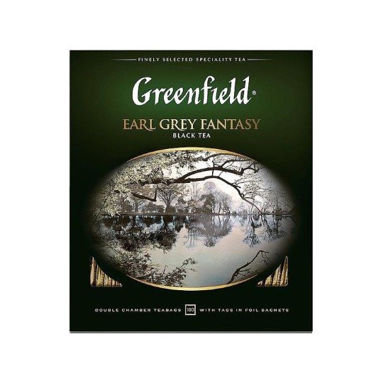  GREENFIELD| чай черный "EARL GREY FANTASY" 100 пакетиков