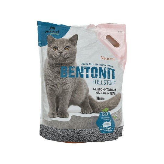 НАПОЛНИТЕЛЬ MURKEL Д/КОШ ТУАЛ КОМК БЕНТОНИТ ЭЛИТА НЕЙТРАЛ 8КГ