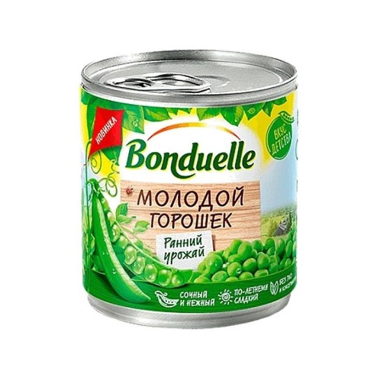 BONDUELLE| Горошек зеленый  молодой 400Г