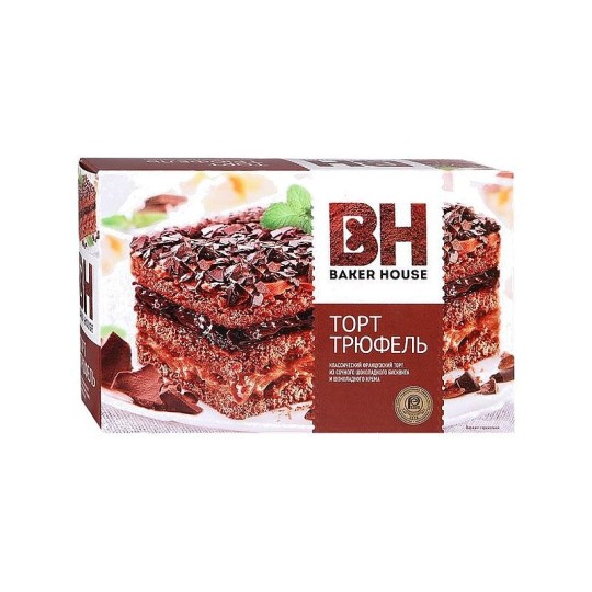Торт Baker House Трюфель бисквитный 350г