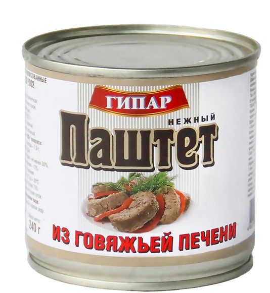 100Г ПАШТЕТ ИЗ ГОВЯЖ ПЕЧ ГИПАР