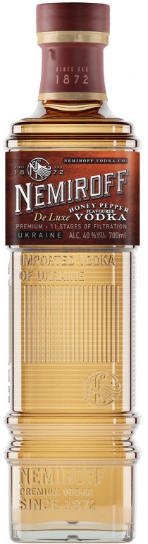 Водка Nemiroff De Luxe медовая с перцем 0,7 л