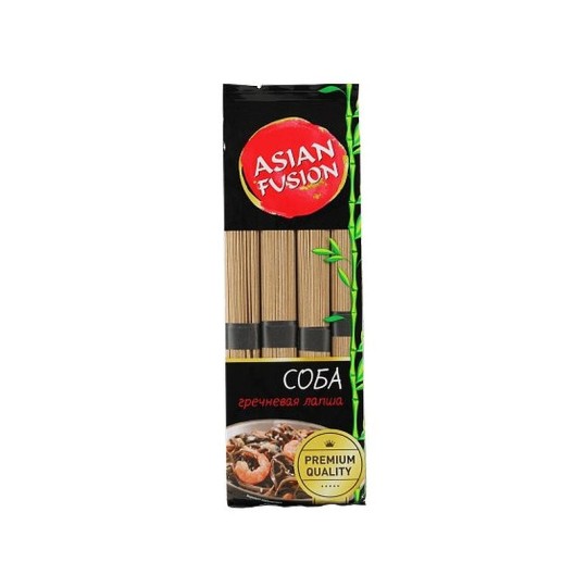 ЛАПША ASIAN FUSION ГРЕЧНЕВАЯ СОБА ПАКЕТ 300Г