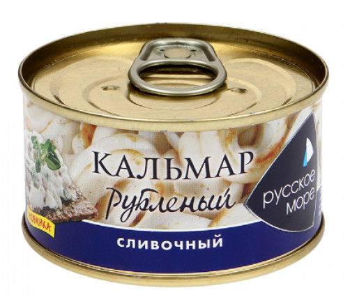 Кальмар рубленый сливочный Русское Море,120гр