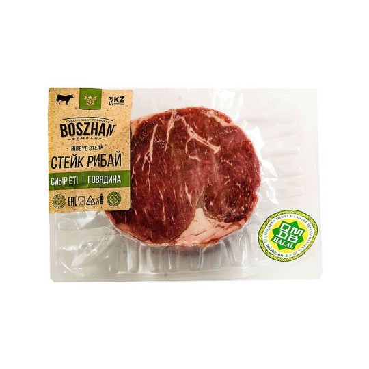 СТЕЙК BOSZHAN RIB EYE Б/КОСТИ ГОВЯДИНА ПОРЦИОННЫЙ 10 В/У 0,3, ШТ