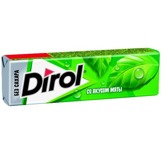  DIROL| жевательная  резинка  без сахара "МЯТА" 