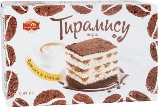 Торт тирамису Черёмушки бисквитный 430 г