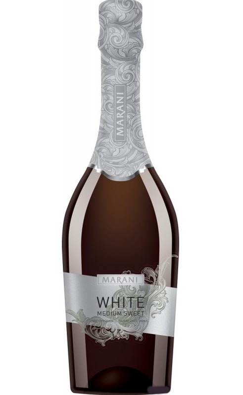Вино игристое белое полусладкое Marani 11,5% 0,75л (Грузия)