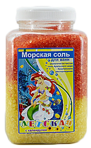 Соль для ванн "Аромика" Детская с календулой, 900 гр, банка