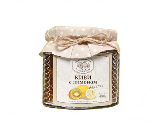 ВАРЕНЬЕ ДОМАШНЕЕ С ЛЮБОВЬЮ КИВИ С ЛИМОНОМ 450Г