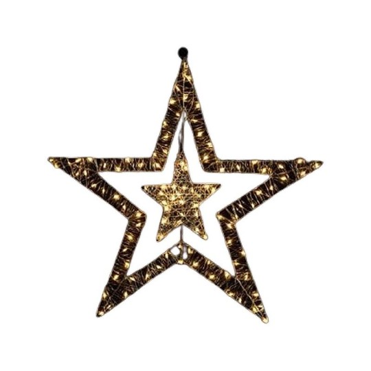 Двойная металлическая звезда TARRINGTON HOUSE 58 см 