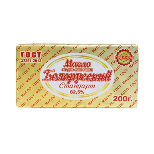 МАСЛО БЕЛОРУССКИЙ СТАНДАРТ 82,5% 200ГР КНВРТ