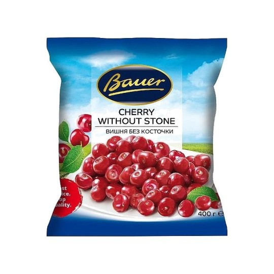 Bauer|Вишня без косточек  замороженная, 400 гр