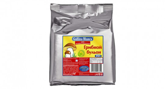 "Gallina Blanca"  Бульон грибной 1 кг (Россия) / Mushroom broth "Gallina Blanca" 1 kg (Russia)