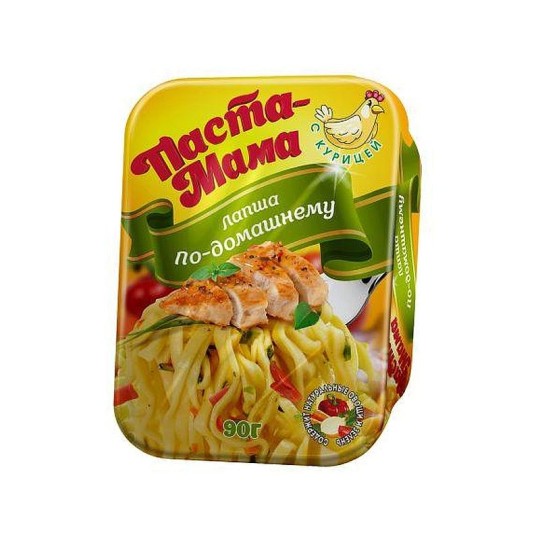 "ПАСТА МАМА" лапша быстрого приготовления курица по-домашнему 90 гр контейнер
