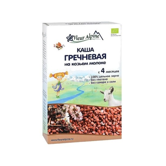 Каша гречневая Fleur Alpine Organic На козьем молоке 200г