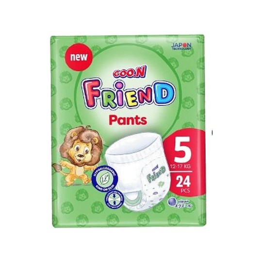 GOO.N FRIEND 5 ПОДГУЗНИКИ-ТРУСИКИ 24ШТ 12-17КГ 1*4