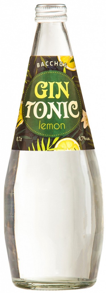 Джин-тоник Бахус лимон 0,7 л