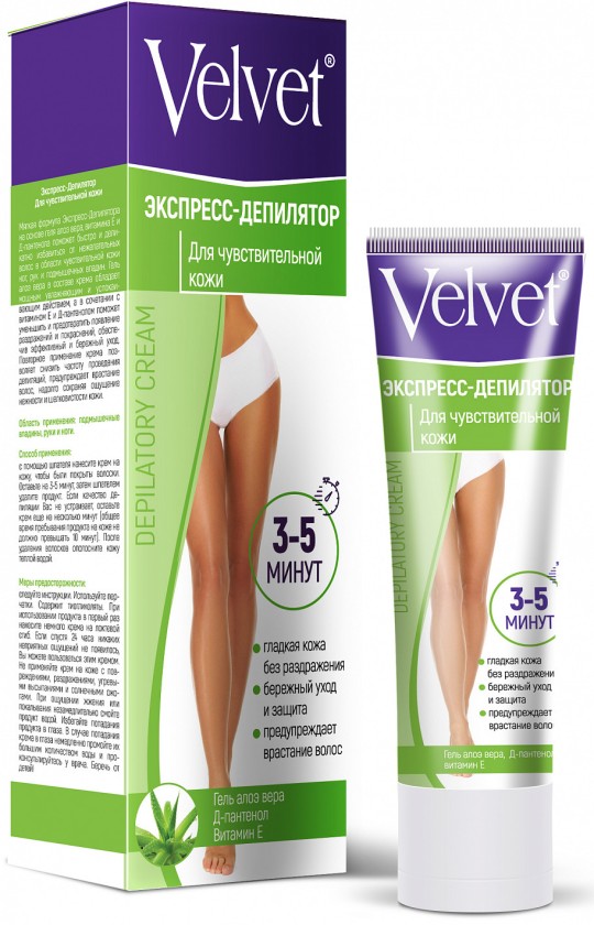 Экспресс-депилятор Velvet для чувствительной кожи 100 мл
